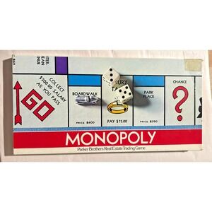 Vintage 1960s Monopoly Parker Brothers Complete Classic Board Game USA
